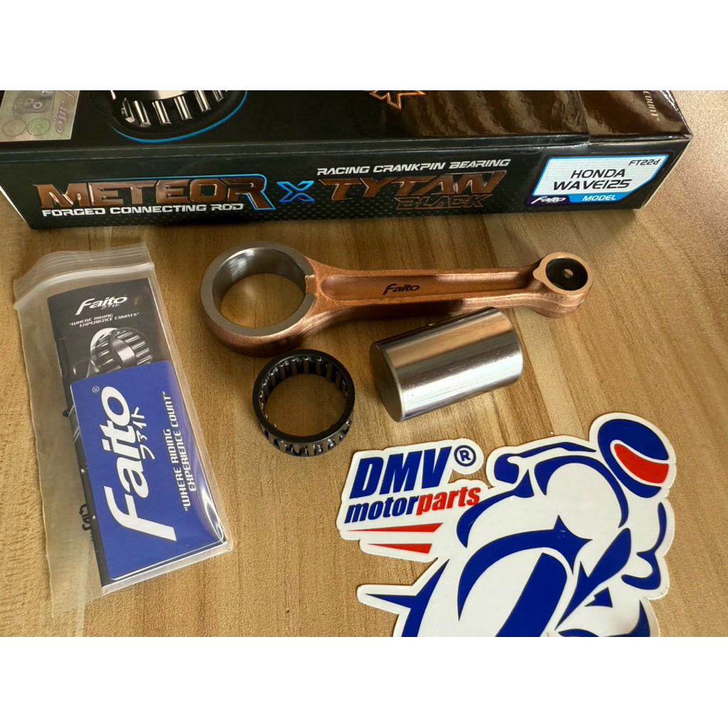 Faito Meteor FORGED Connecting Rod Set TYTAN BLACK (Standard ) for WAVE ...