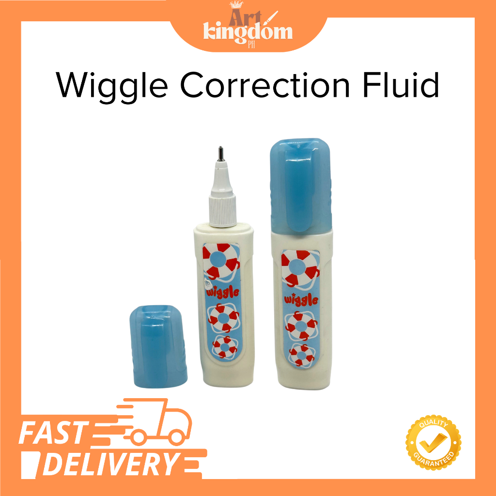 Wiggle Correction Fluid – Quick Dry, Smooth Apply, No-Mess White Ink ...