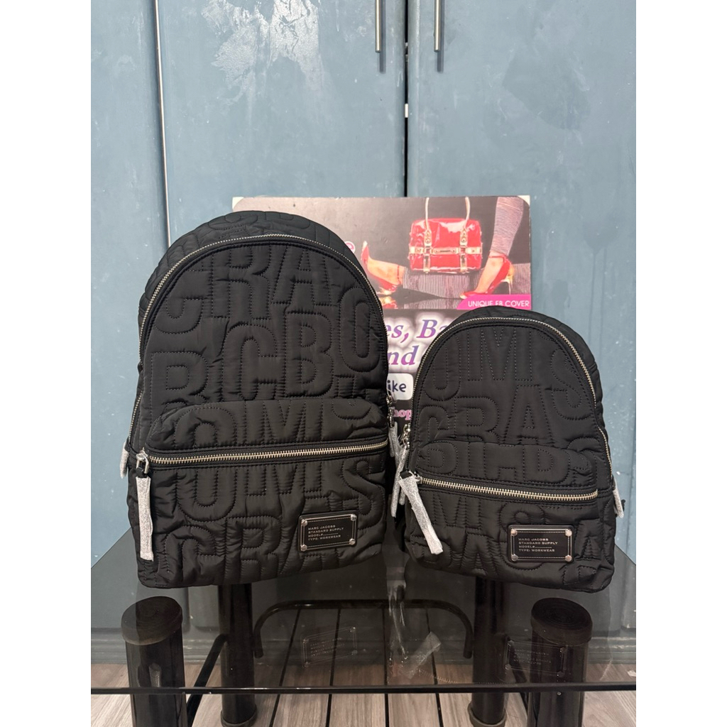 MJ Nylon Quilted Backpack | Shopee Philippines