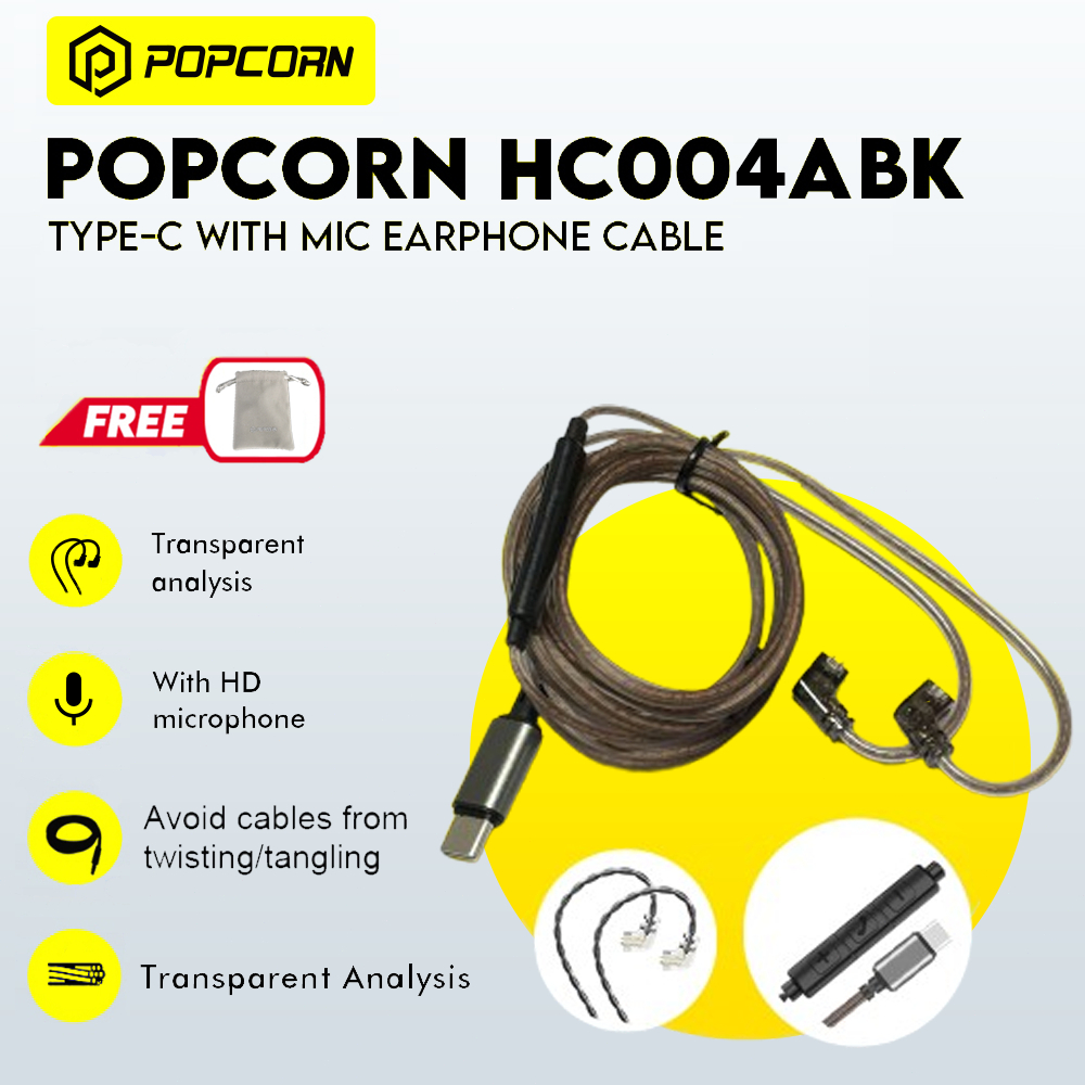 Popcorn Type-C High Purity Copper Wire Upgrade Audio Cable Multi ...
