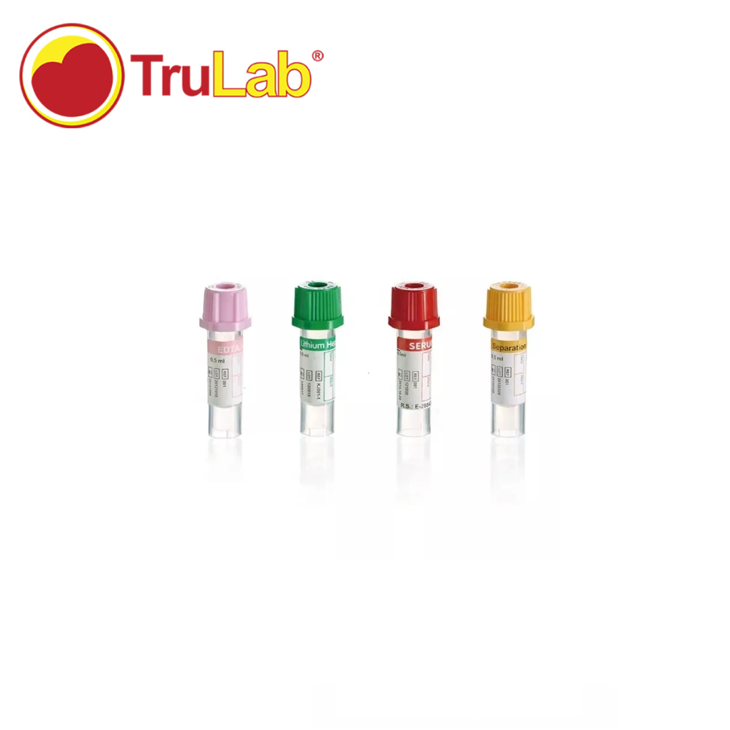 Mini Blood Collection Tubes Trulab 0.5ml PP Cap (50pcs per box ...