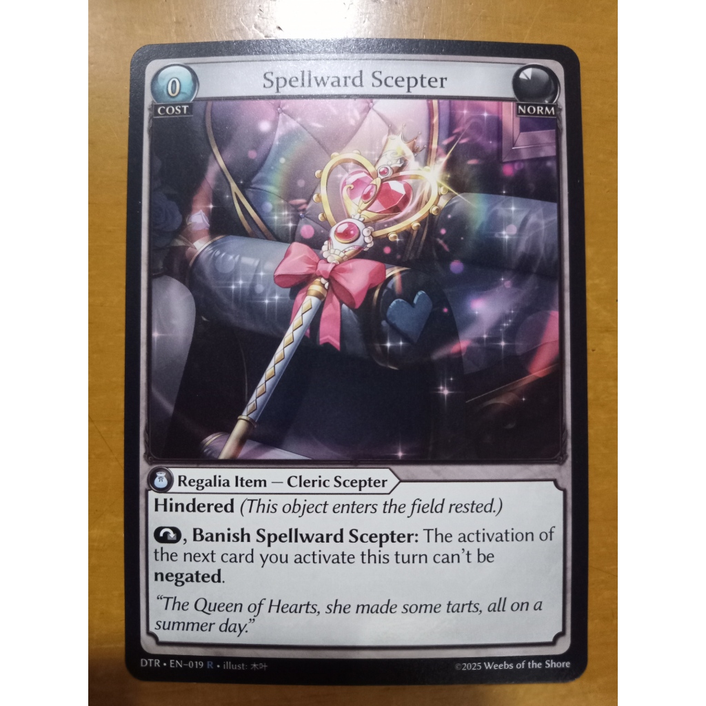 GA Spellward Scepter R Distorted Reflections DTR Grand Archive