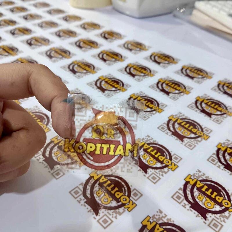 100pcs Custom Clear Transparent Sticker Print & Cut – Contour Kiss Cut ...