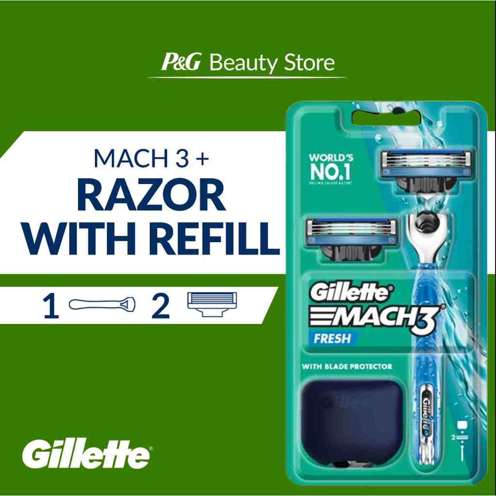 Gillette Mach3+ Start Razor 2up | Shopee Philippines
