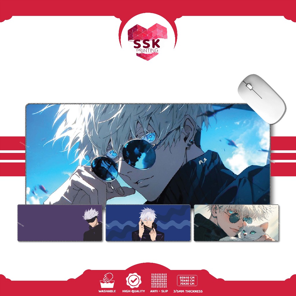 Satoru Gojo Extended Mousepads | Jujutsu Kaisen | MORE DESIGNS ...