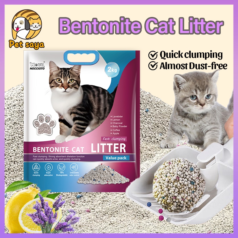 Image showcasing 10L/5L Bentonite Cat litter High Absorption Odor Control Clumping Food ...