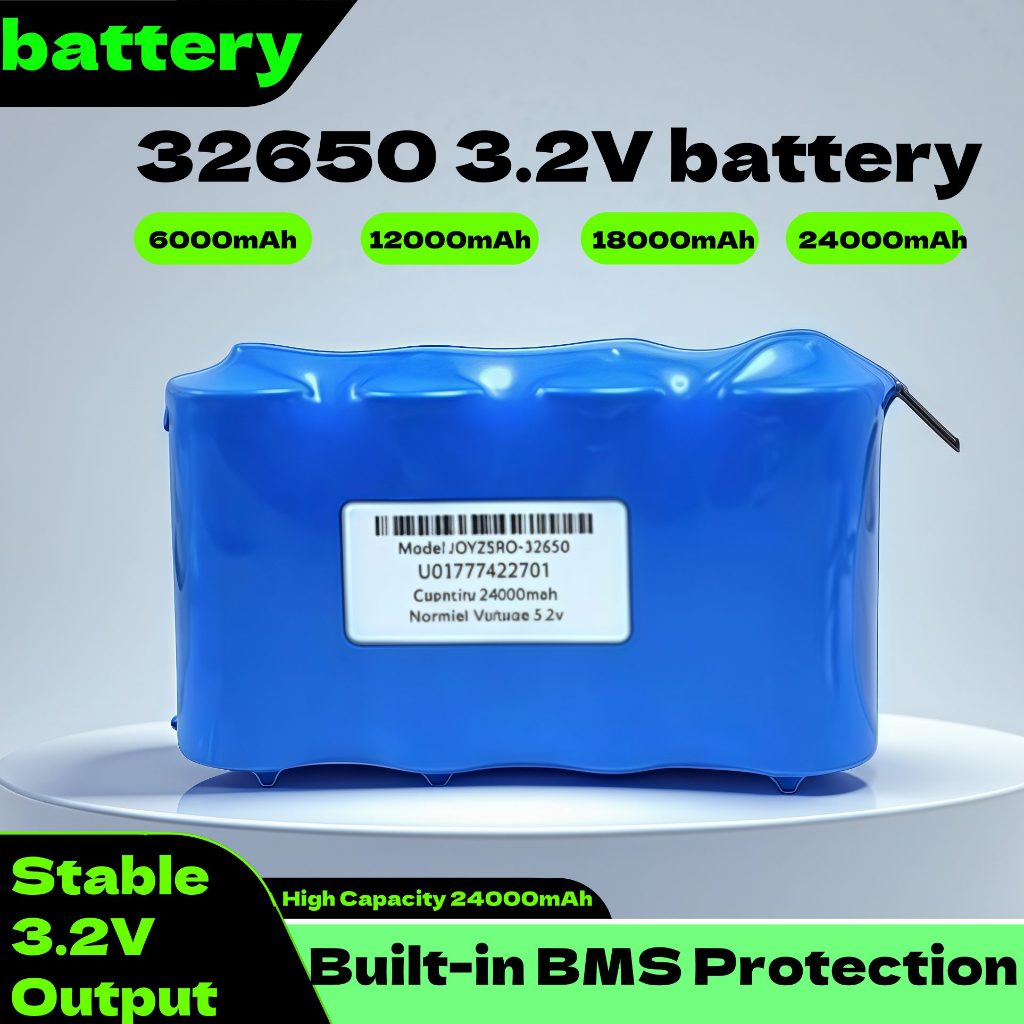 3.2V 32650 24000mAh LiFePO4 Battery – High-Capacity Rechargeable Cell ...