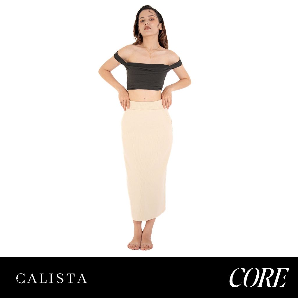 VERA SKIRT| Calista Core (Knitted Skirt Bottom Pockets Straight Comfort ...