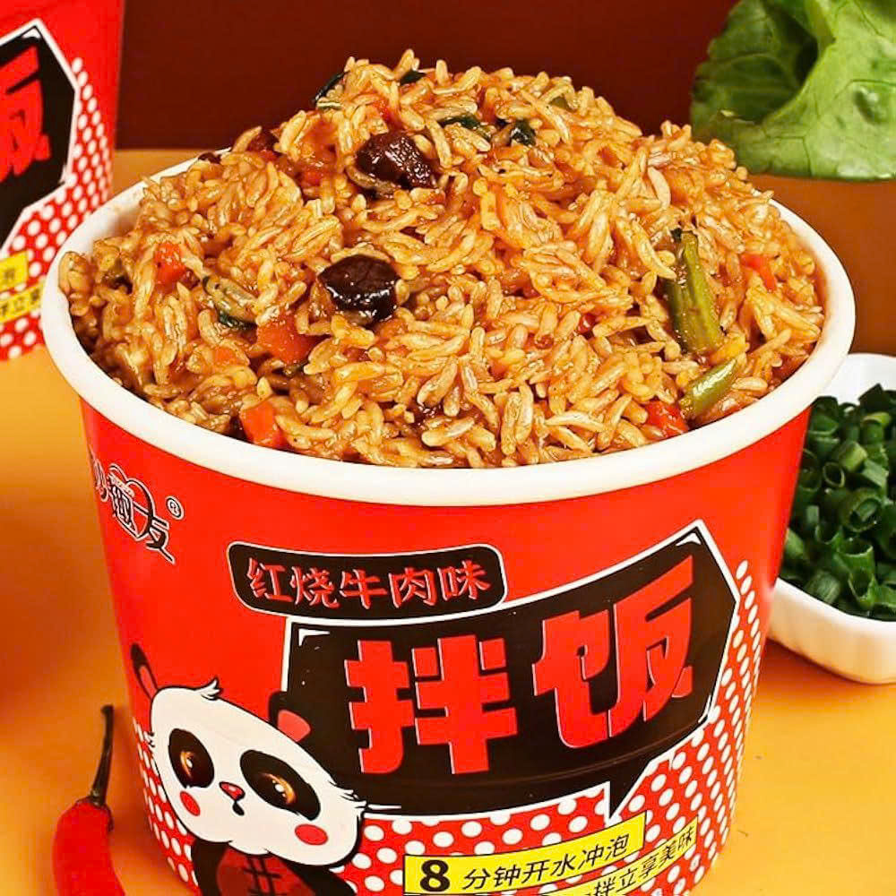 Self heating rice meal Instant Fried Rice With Multiple Flavor Fast ...