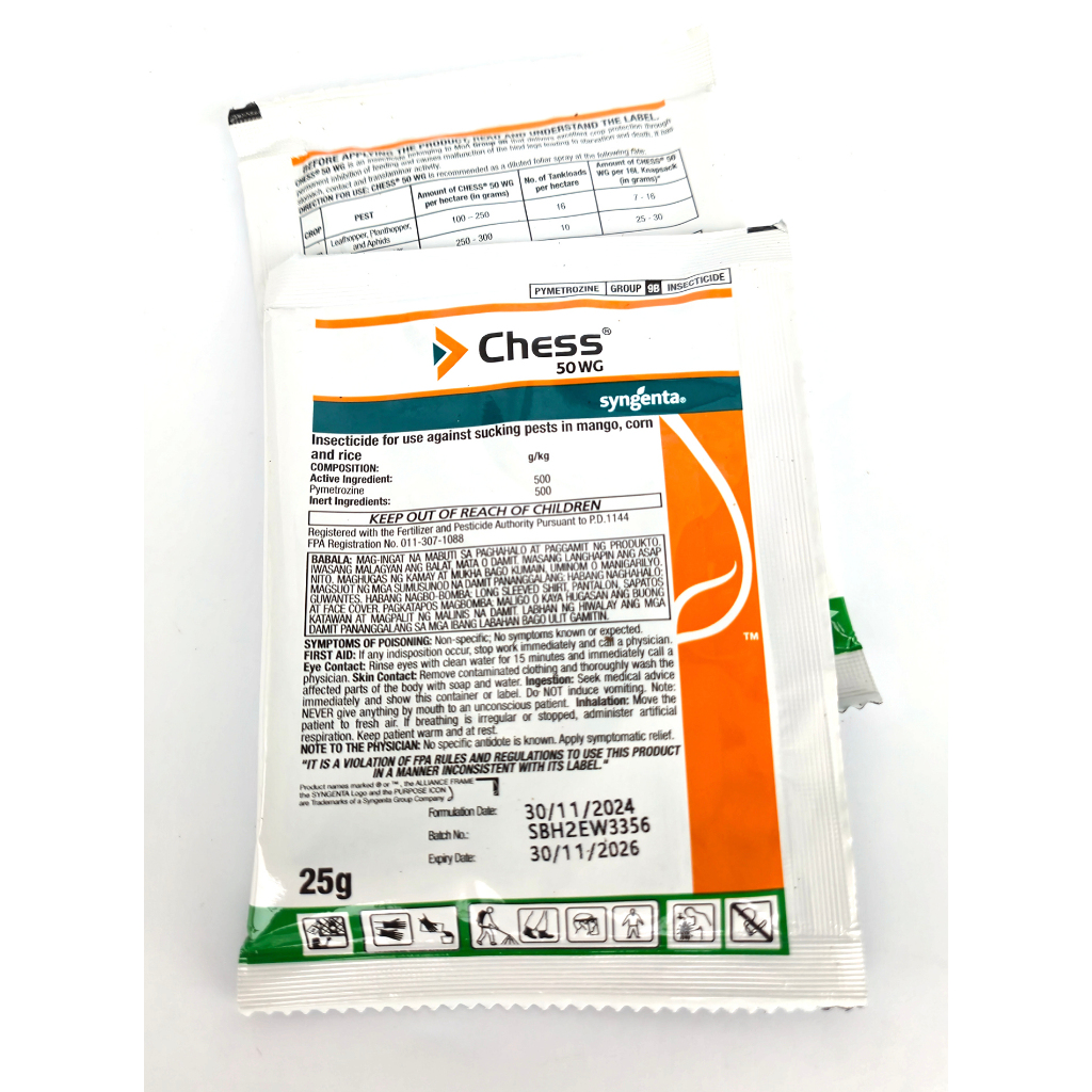 Chess 50 WG Insecticide Syngenta 25g (sold per sachet) | Shopee Philippines