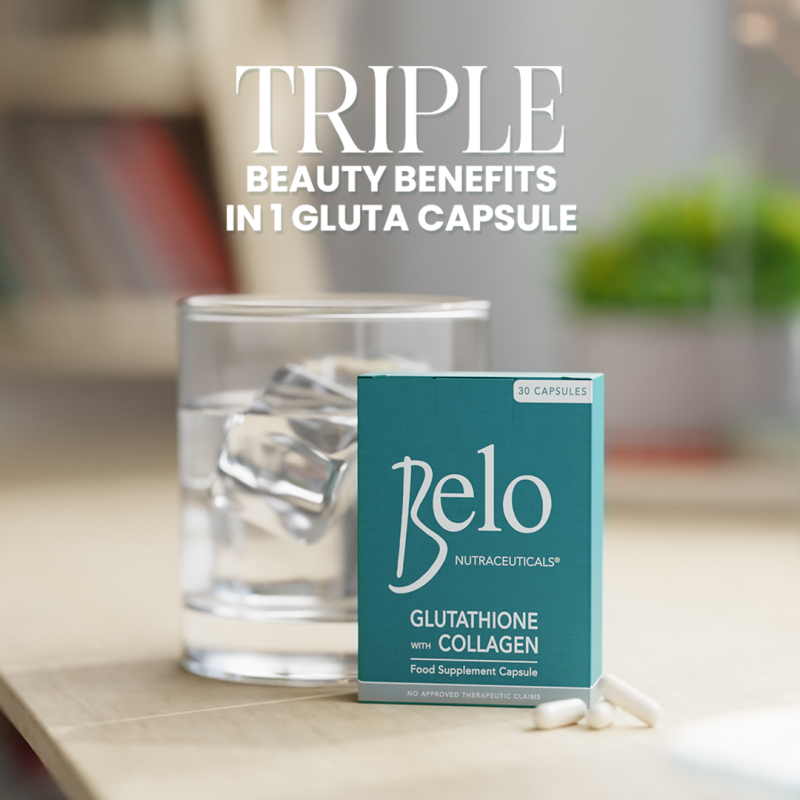 BELO GLUTA Glutathione with Collagen Dietary Supplement 30 Capsules