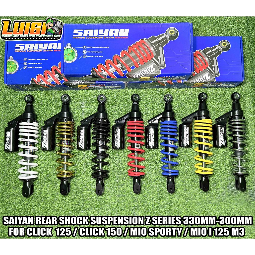 SAIYAN CLICK 125/ MIO SPORTY /MIO M3 REAR SHOCK SUSPENSION Z SERIES W ...