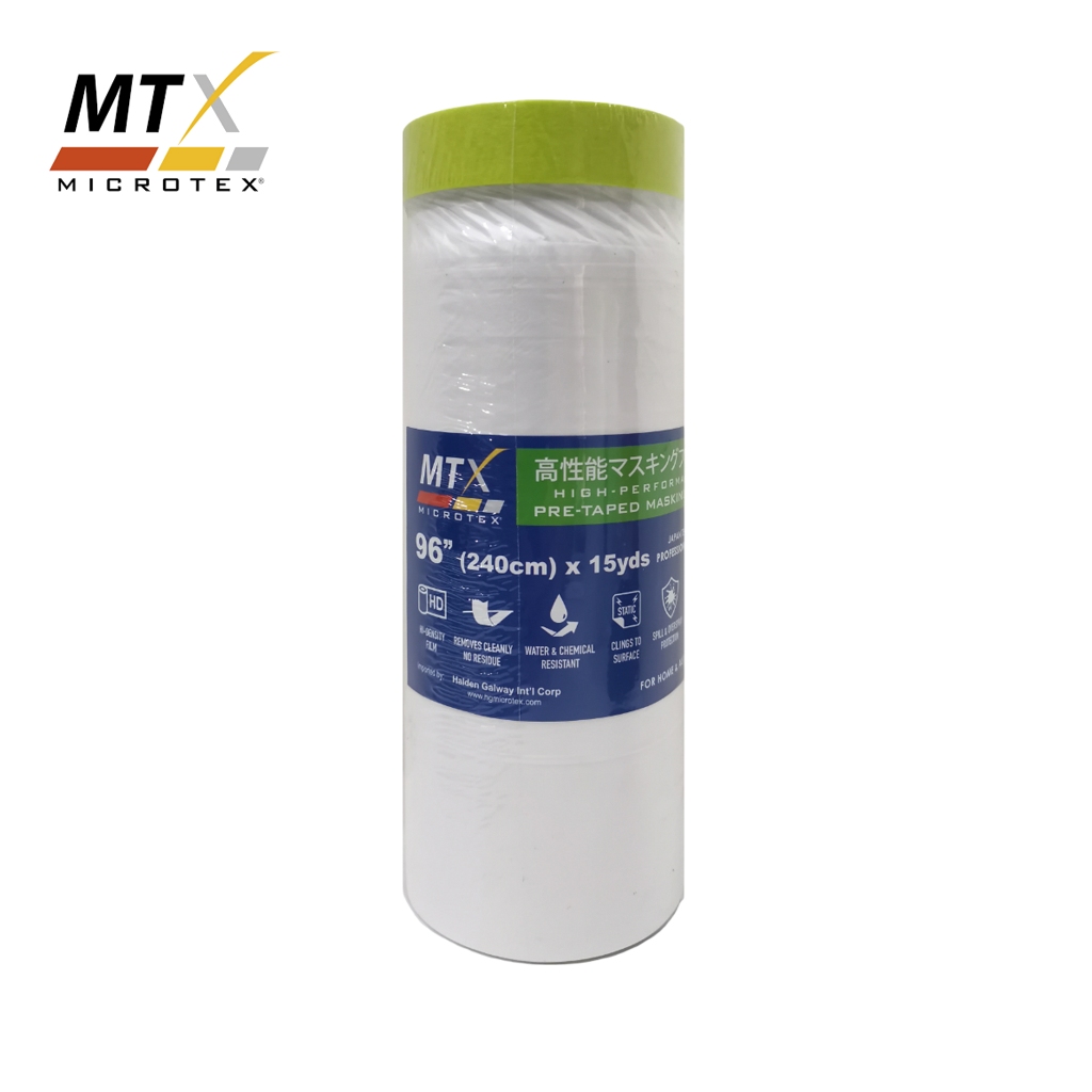 Microtex MTX High Performance Pre Taped Masking Film 96