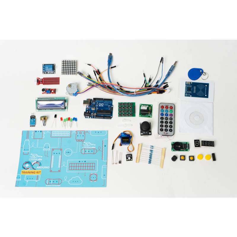 CreateLabz Arduino Training Kit (with 30+ Video Lessons & Worksheets ...