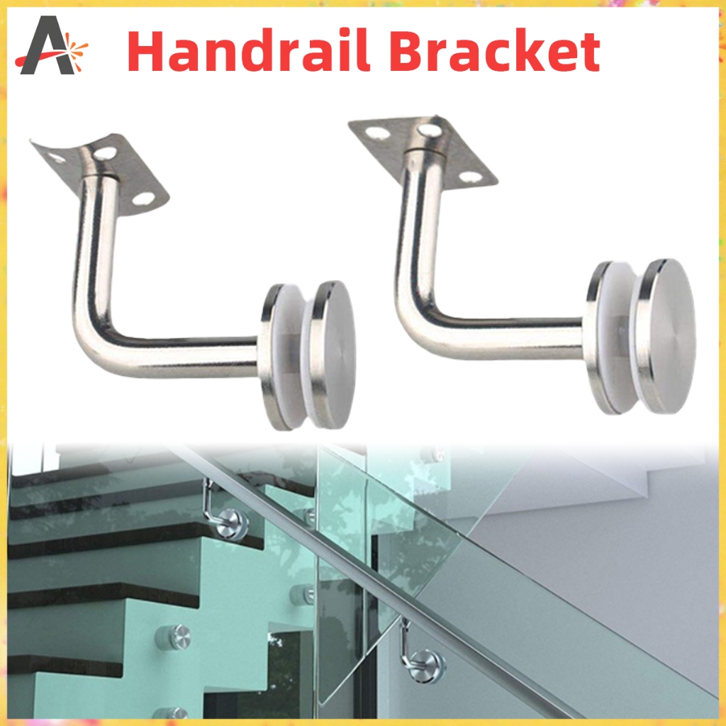 SUS304 Stainless Handrail Bracket Clip 35MM Glass Handrail Wall Bracket ...