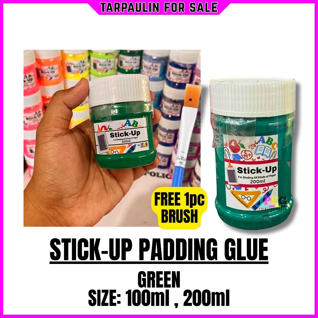 TPS GREEN PADDING GLUE 100ml 200ml FREE BRUSH LIMITED EDITION COLORED ...