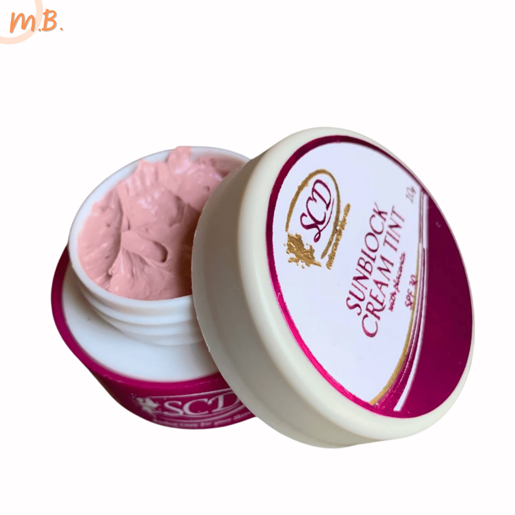 SCD SUNBLOCK CREAM TINT WITH PLACENTA 10 GRAMS FACE SUNSCREEN | Shopee ...