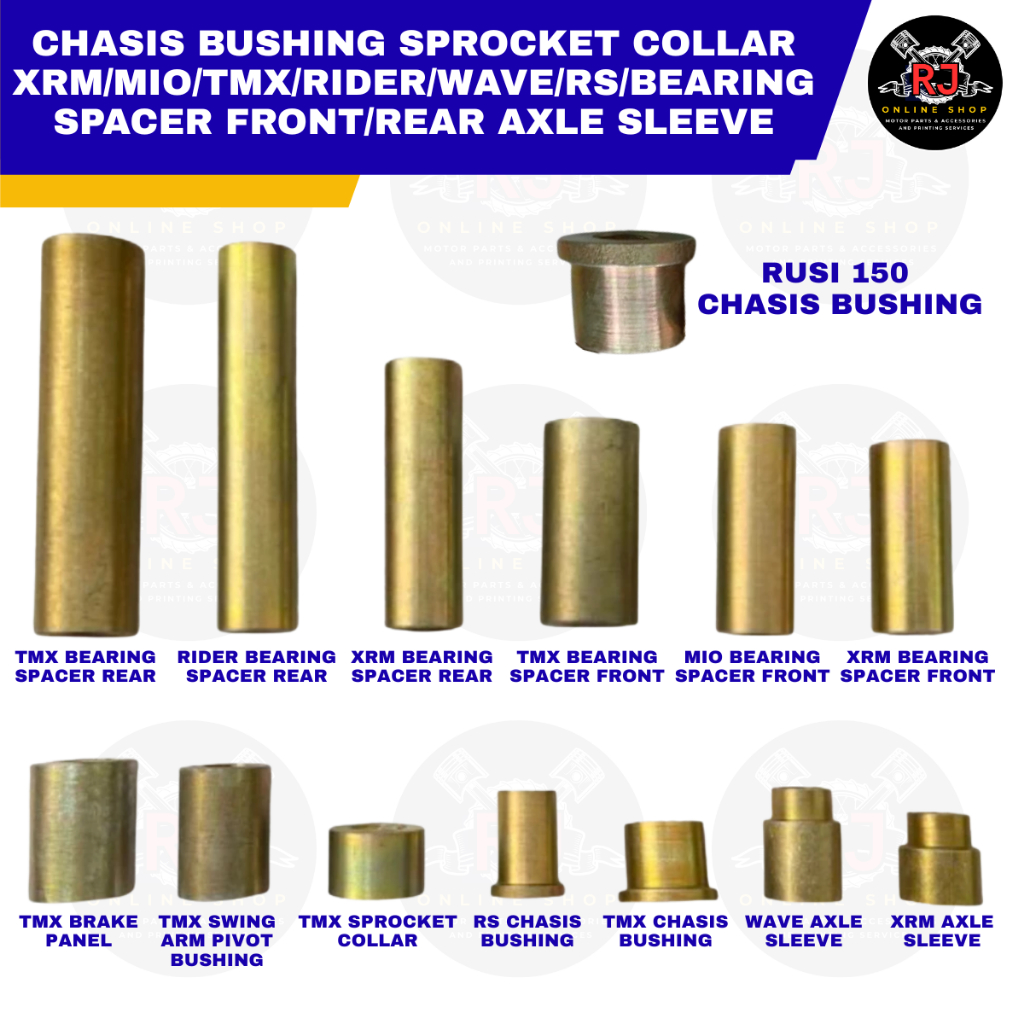 BEARING SPACER FRONT/REAR AXLE SLEEVE /RS/CHASIS BUSHING SPROCKET ...