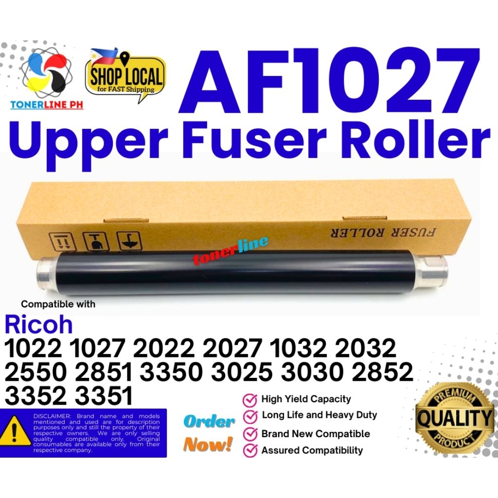 Ricoh Upper Fuser Roller MP2550 2851 3350 3351 AF1027 series | Shopee ...