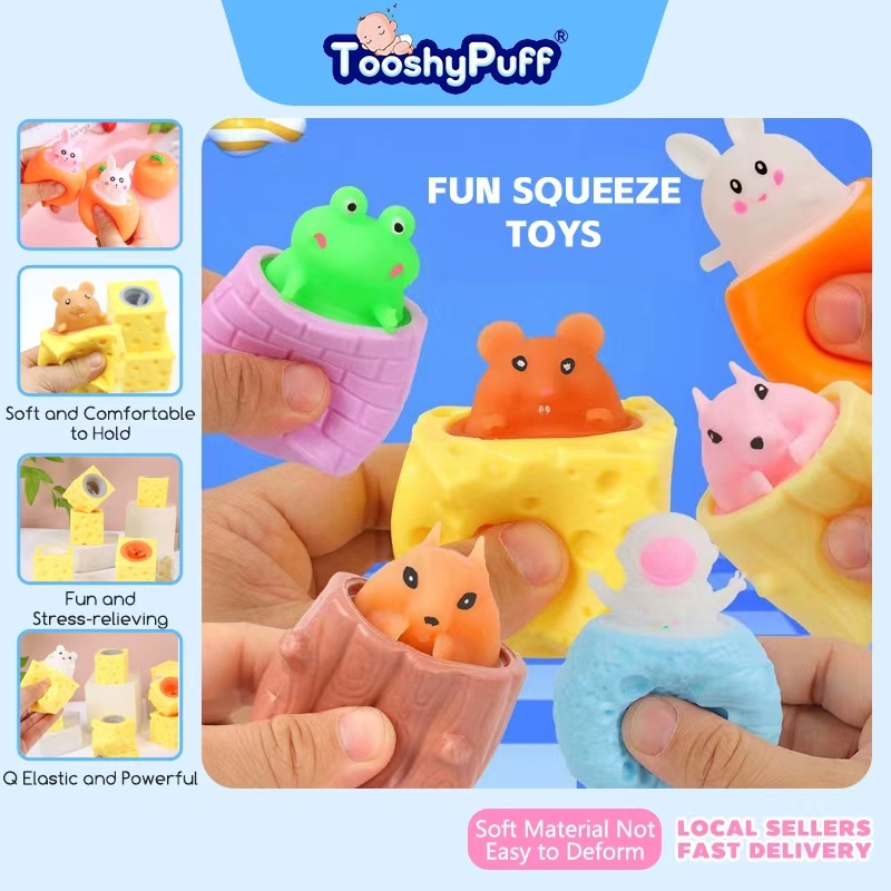 Cheese Mouse Toy Fun Squeeze Toy Children's Stress Relief Toy | Shopee ...