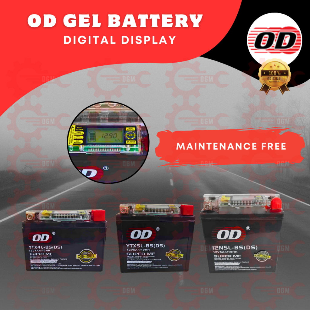 OD Gel Battery 12V with Digital Display – Reliable Performance ...