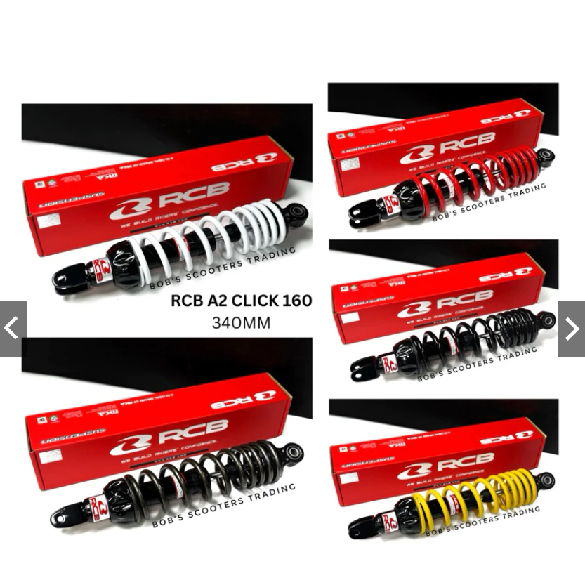 RCB A2 SERIES MONO SHOCK HONDA CLICK 160 (340MM) PLUG & PLAY | Shopee ...