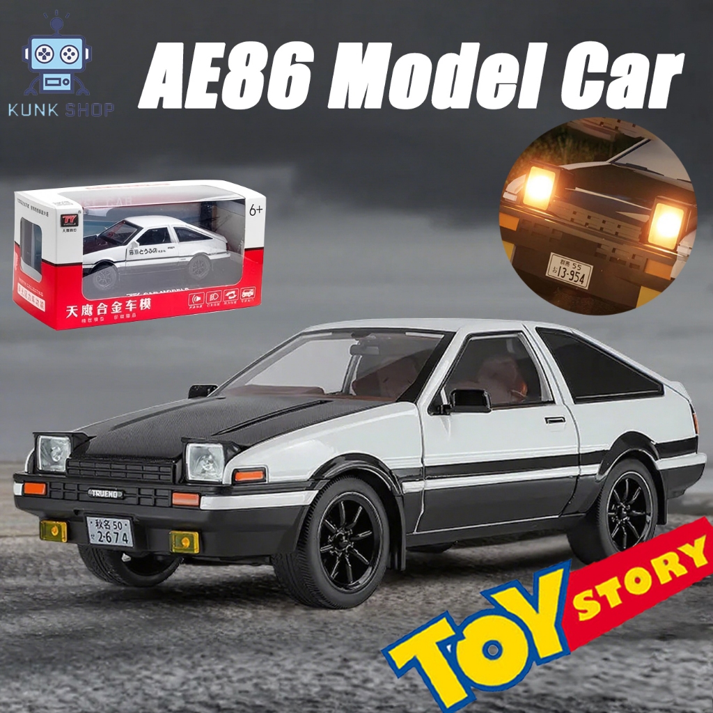 1 : 32 INITIAL D TOYOTA AE86 Diecast Model Toy Cars For Boys with Sound ...