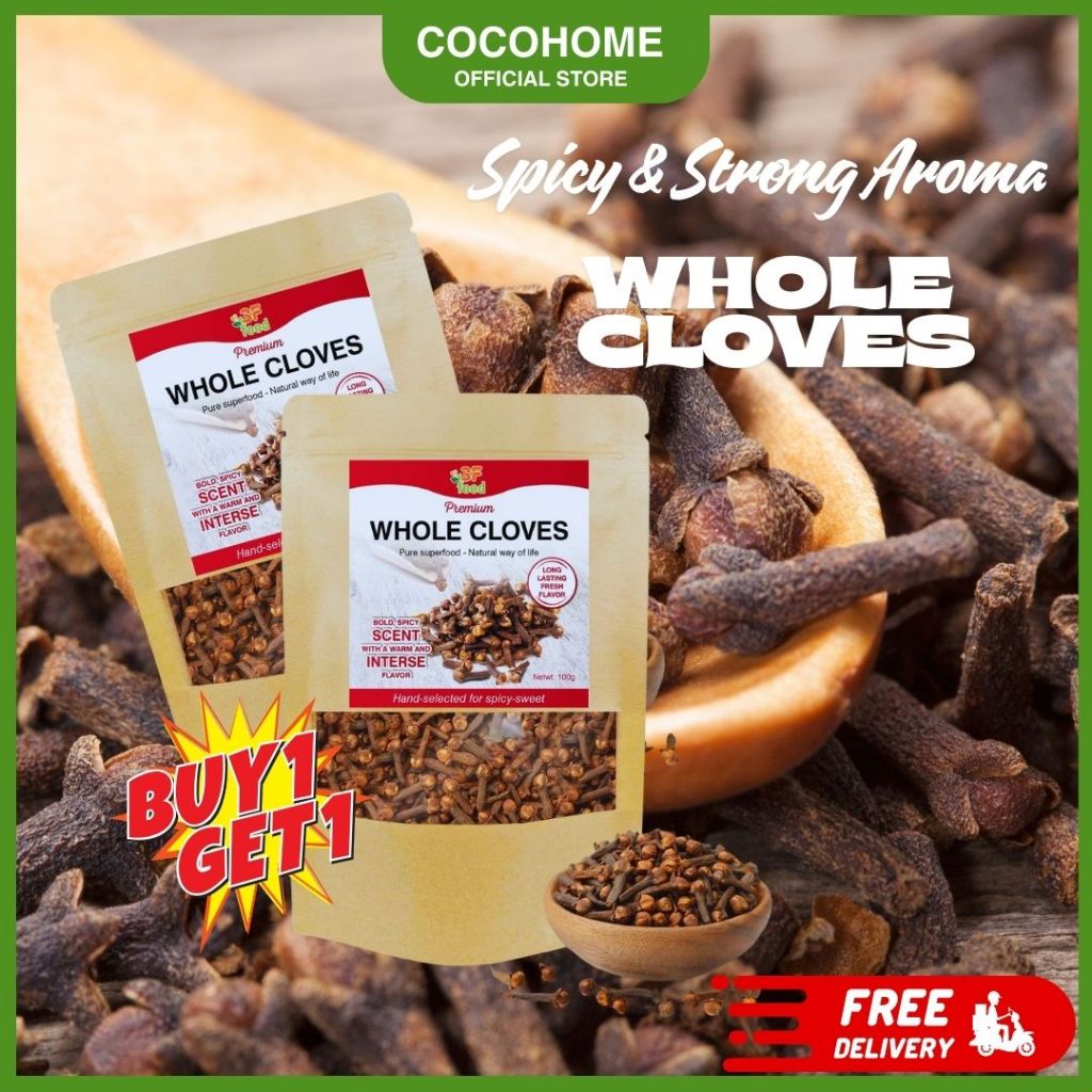 [ BUY 1 GET 1 ] Whole Cloves | Strong Aroma, Spicy Taste, ZIP pack 30g ...