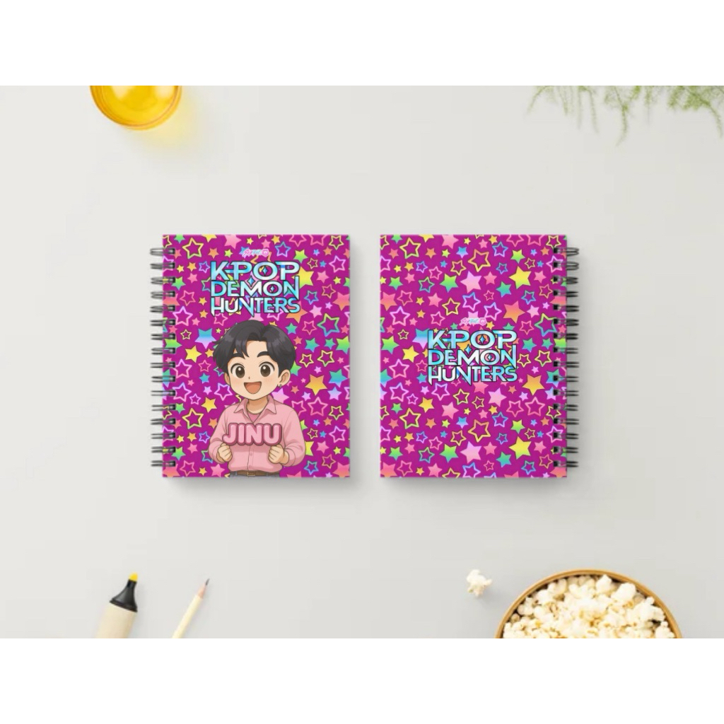 Kpop Demon Hunters Limited Edition Notebook| Double Loop Wired | Shopee ...