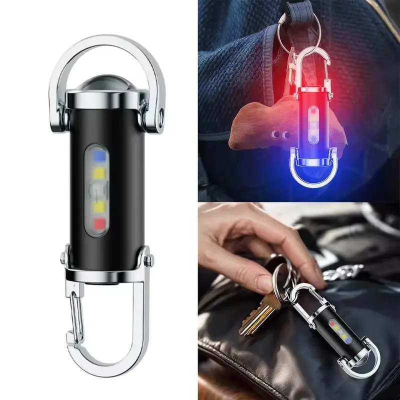 Keychain Mini Flashlight Rechargeable Portable Keychain Mini Flashlight ...