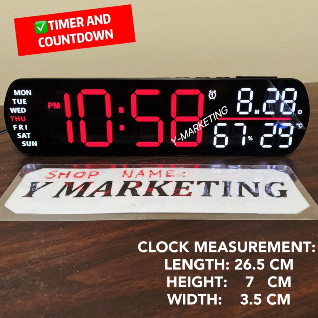 (5512) Time/ Timer And Countdown Loud Alarm Clock | Shopee Philippines