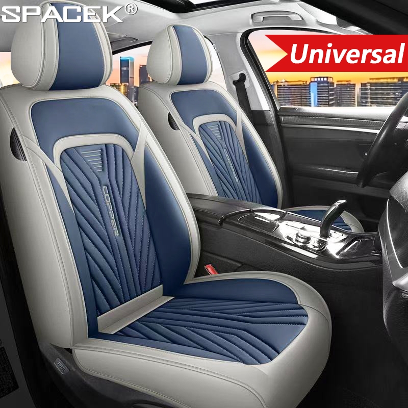 Full Coverage Leather Car Seat Covers Full Set,Waterproof Seat Protector  for Car,Suv,Pick-up,5-Seats