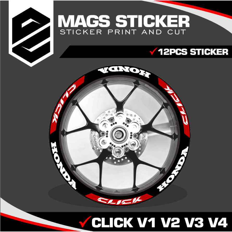 MAGS STICKER HONDA CLICK V1 V2 V3 V4 | Shopee Philippines