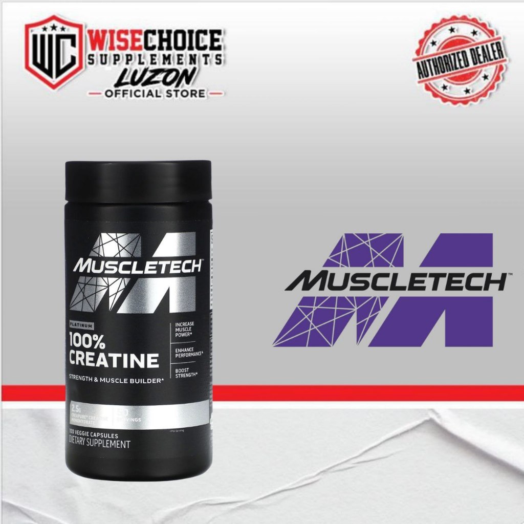 MUSCLETECH Platinum 100% Creatine 100 Capsules | Shopee Philippines