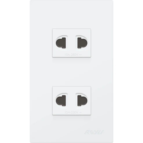 ROYU Wide Series 2 Gang Universal Outlet Set (WD113) | Shopee Philippines
