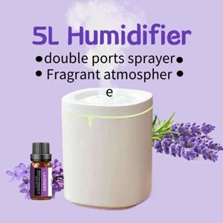 5L Large Capacity Humidifier With Essential Oil Portable Air ...