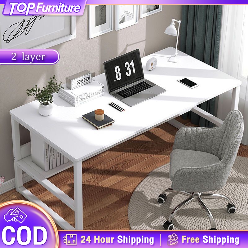 120CM Study Table 2 Layer Computer Table Office Table Study Desk ...