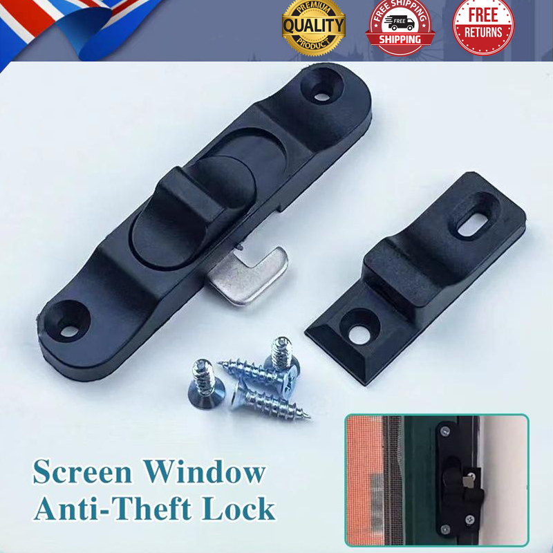 Sliding Screen Lock Hook Aluminum Alloy Window Door Anti-Theft Lock ...