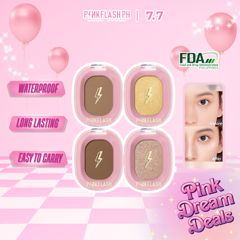PINKFLASH Highlighter Face Contour Soft Smooth Waterproof Contour Soft ...