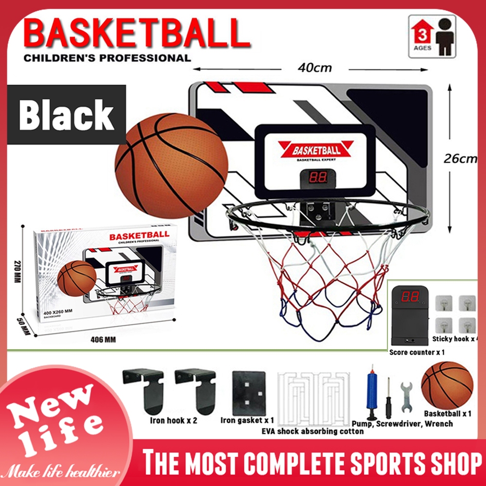 【FREE Basketball& Pump】Basketball Hoop Mini Basket Ball Ring Set Ball ...