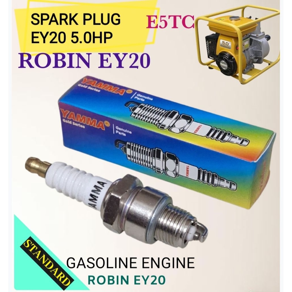 ROBIN EY20 5.0HP SPARK PLUG GASOLINE ENGINE E5TC | Shopee Philippines