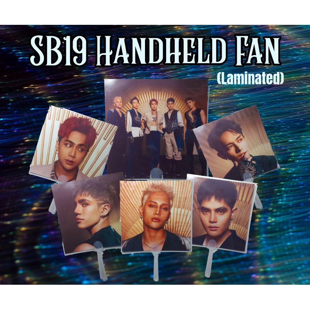 SB19 Handheld Fan | Laminated | Shopee Philippines