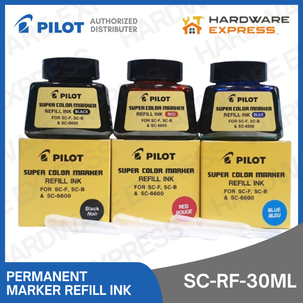 Pilot Refill Ink Permanent Marker 30ML SC-RF (Sold per piece) | Shopee ...