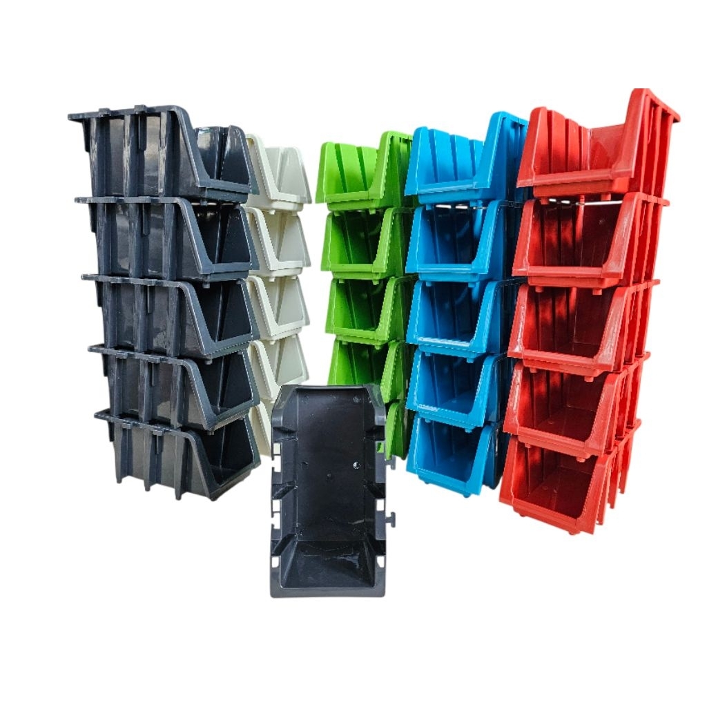 ⚡50 PCS XXS-B Stackable Bin Boxes Storage Organizer Supplies Tools Bins ...