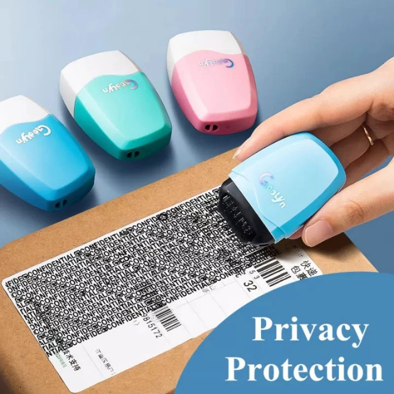Security Stamp Roller Theft Protection ID Seal Smear Privacy ...