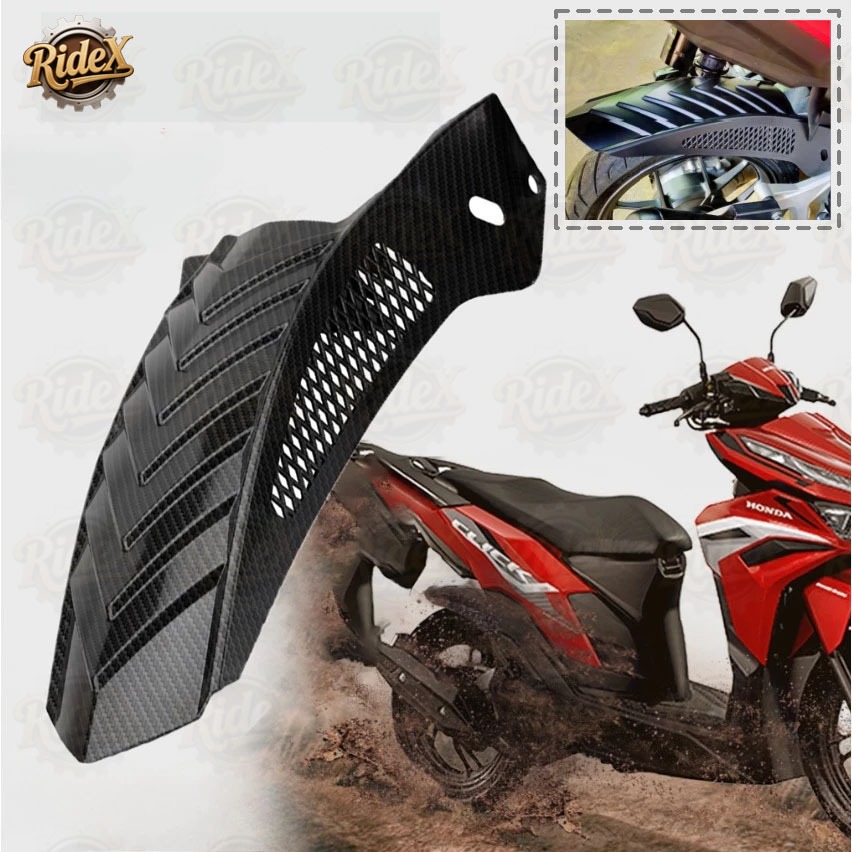 Rear Tire Hugger Honda Click 125i 150i Carbon/Black Mud Guard ...