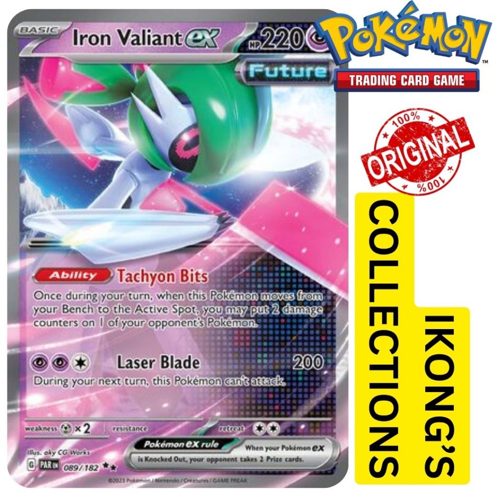 089 182 pokemon card POKMON GAME sv2D 089/071 SR Noivern ex Bombirdier 089 078 Art Rare Violet ex in NM condition.This product has multiple quantities Iron Valiant ex 089/182 Paradox