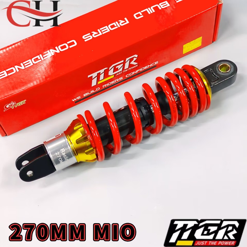 TTGR Motorcycle Rear Shock 270mm Mio Sporty/ Beat/ Mioi 125/ Skydrive ...