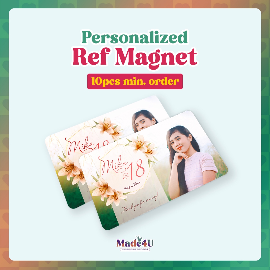 Personalized Ref Magnet Souvenir | Custom Fridge Magnet Photo ATM Size ...