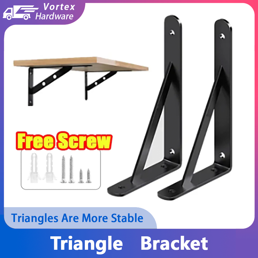 Rack Shelf Wall Triangle Bracket Heavy Duty Support Bench | Shopee ...